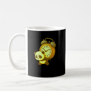 Caneca De Café Panda Sonolento Estético • Relógio de Alarme Super