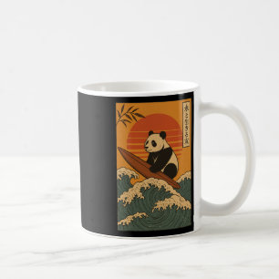 Caneca De Café Panda Surfando Japonês _1