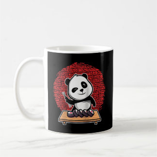 Caneca De Café Panda Sushi Japonês Para Beisebol Animal