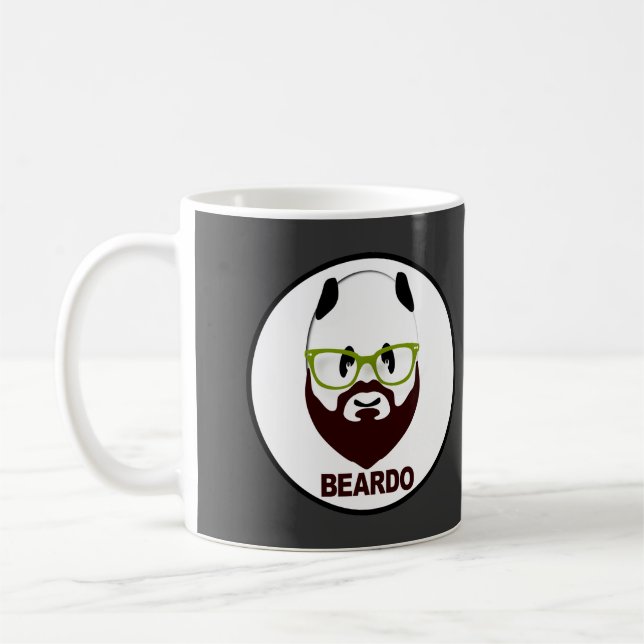Caneca De Café Panda vestindo óculos verdes BEARDO (Esquerda)