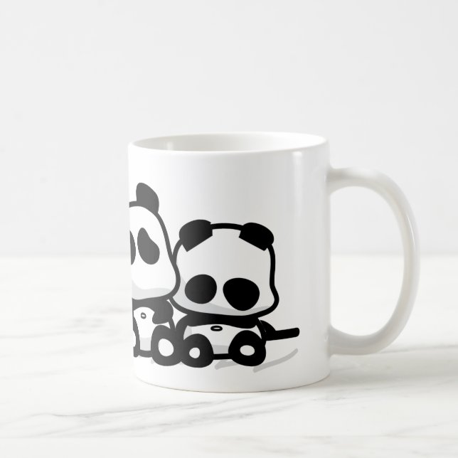 Caneca De Café Pandas do sono (Direita)