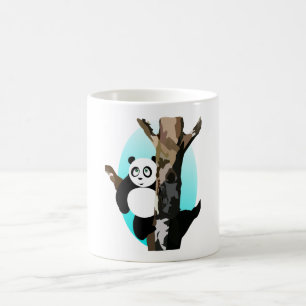 Caneca De Café Pandas em uma árvore