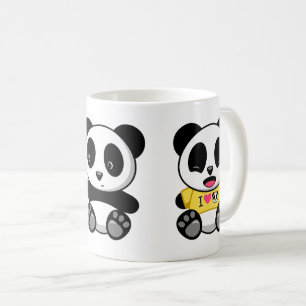 Caneca De Café Pandas pequenas bonitos
