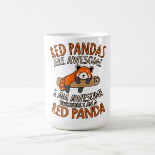 Caneca De Café Pandas Vermelhas São Incríveis Pet Animal Panda Lo