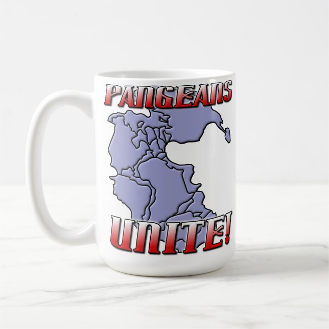 Caneca De Café Pangea Unite Geografia Mug (Esquerda)
