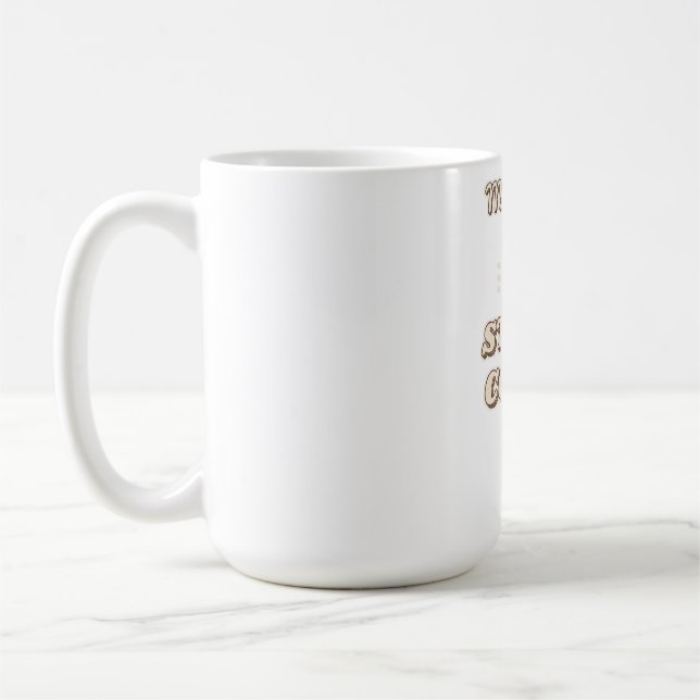 Caneca De Café Pânico Leve & Café Forte (Esquerda)