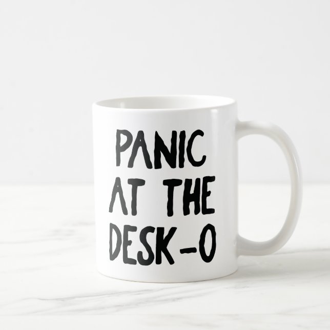 Caneca De Café "Pânico na mesa O" 🖥️ Mug 😱 (Direita)