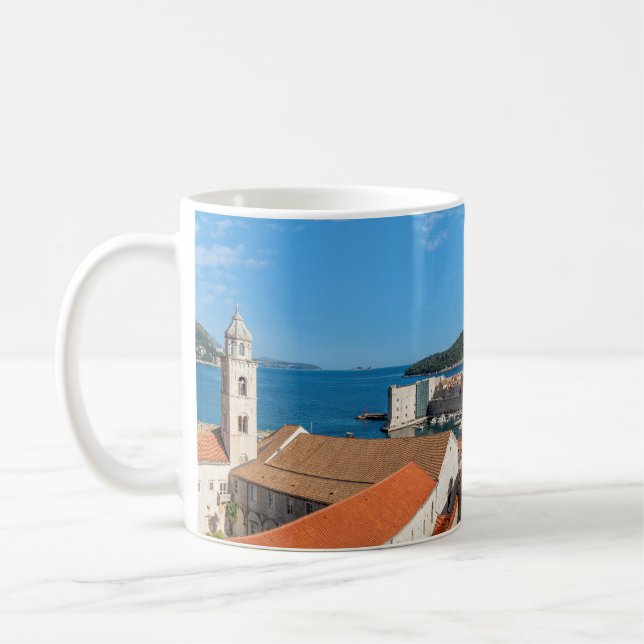 Caneca De Café Panorama da cidade de Dubrovnik - Croácia (Esquerda)