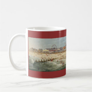 Caneca De Café Panorama da praia de Paul McGehee "Rehoboth -