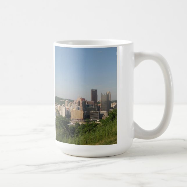 Caneca De Café Panorama de Pittsburgh (Direita)