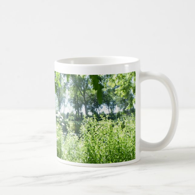 Caneca De Café Panorâmica Bright Sunny Park Coffee Mug (Direita)