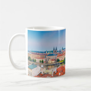 Caneca De Café Panorâmica Charles Bridge Praga Skyline