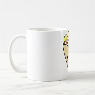 Caneca De Café Panqueca Kawaii de Bananas e Creme