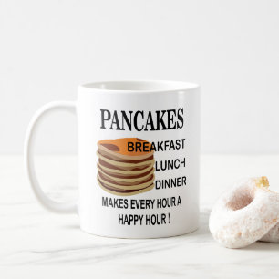 Caneca De Café Panquecas Torna Cada Hora Uma Hora Feliz Panqueca