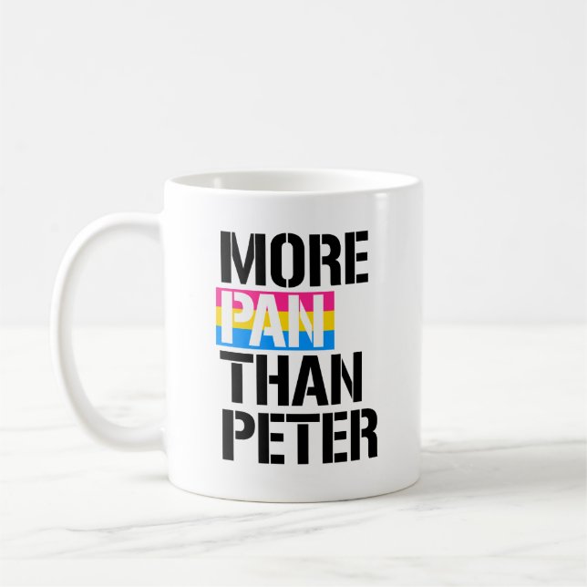 Caneca De Café Pansexuality - mais bandeja do que Peter - - LGBTQ (Esquerda)