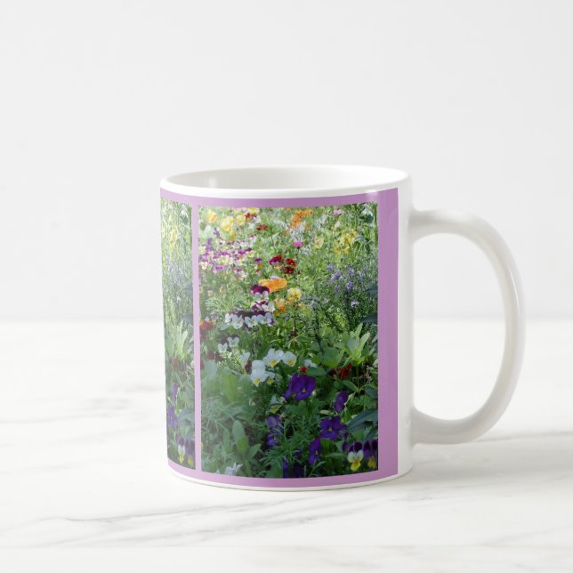 Caneca De Café Pansies (Direita)