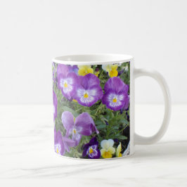 Caneca De Café Pansies
