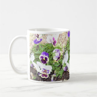 Caneca De Café Pansies bonito