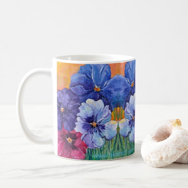 Caneca De Café Pansy Uprising (Com Donut)