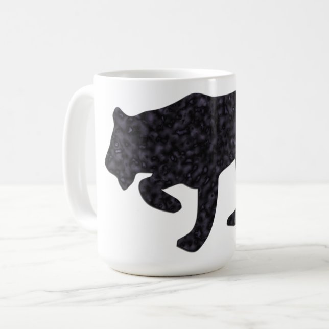 Caneca De Café Pantera preta (Frente Esquerda)