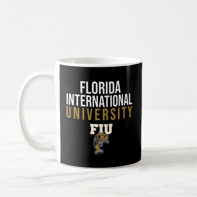 Caneca De Café Panteras Fiu Internacionais da Flórida Empilhadas (Esquerda)