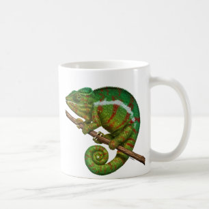 Caneca De Café Panther Chameleon Digital Painting