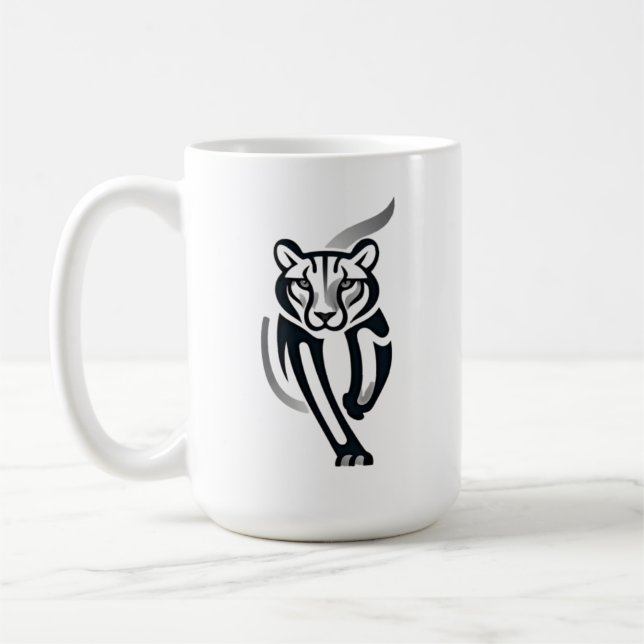 Caneca De Café Panther da Meia-Noite - Teto de Energia Silencioso (Esquerda)