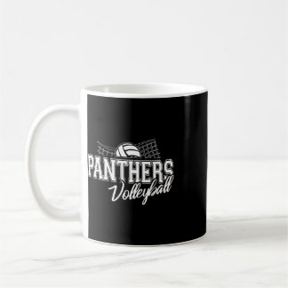 Caneca De Café Panthers Volleyll Volta ao Espírito Escolar