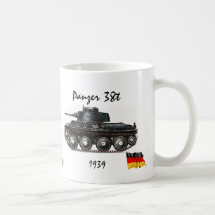 Caneca De Café Panzer 38t - Tanque de WW II
