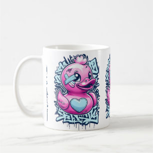 Caneca De Café Pão de Borracha Rosa Pastel