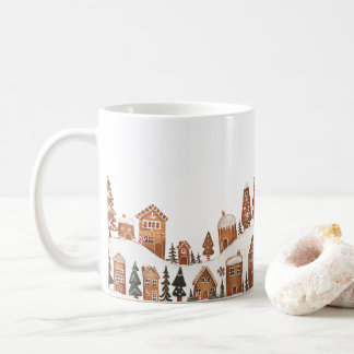 Caneca De Café Pão de Gengibre Cidade de Natal Mug
