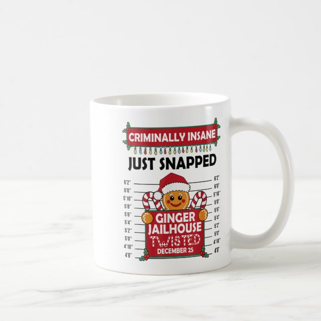 Caneca De Café Pão de Natal - Gengibre Ginger Jailhouse Crimina (Direita)