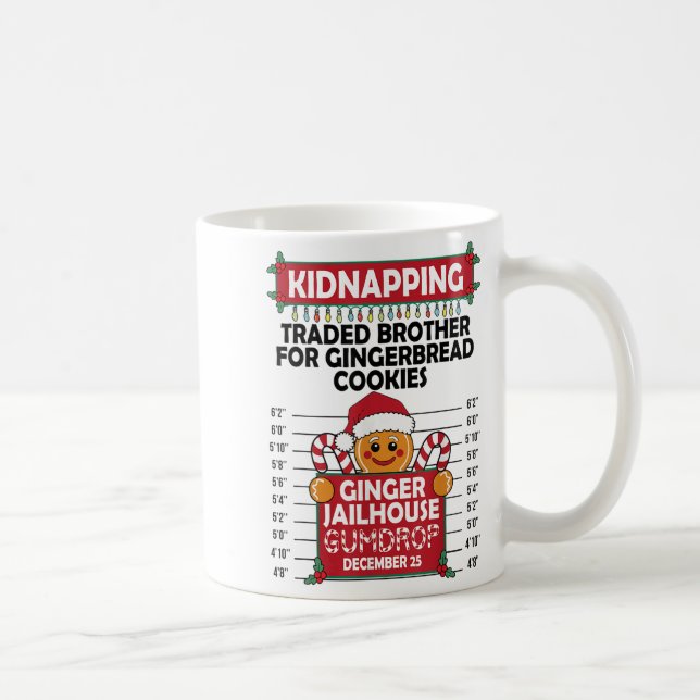 Caneca De Café Pão de Natal Homem Ginger Jailhouse Sequestro (Direita)