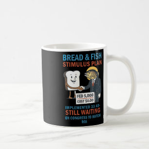 Caneca De Café Pão E Estimulos De Peixes Planejam Cristão Anti-Po