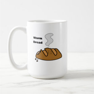 Caneca De Café Pão Fresco Ilustração de Padaria Fofa Amante de