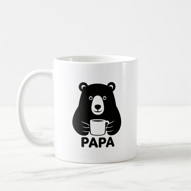 Caneca De Café "PAPA" Bear Coffee Mug (Esquerda)