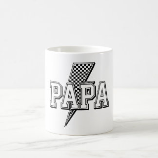 Caneca De Café Papa Bold Checkered Lightning Keepsaame Mug