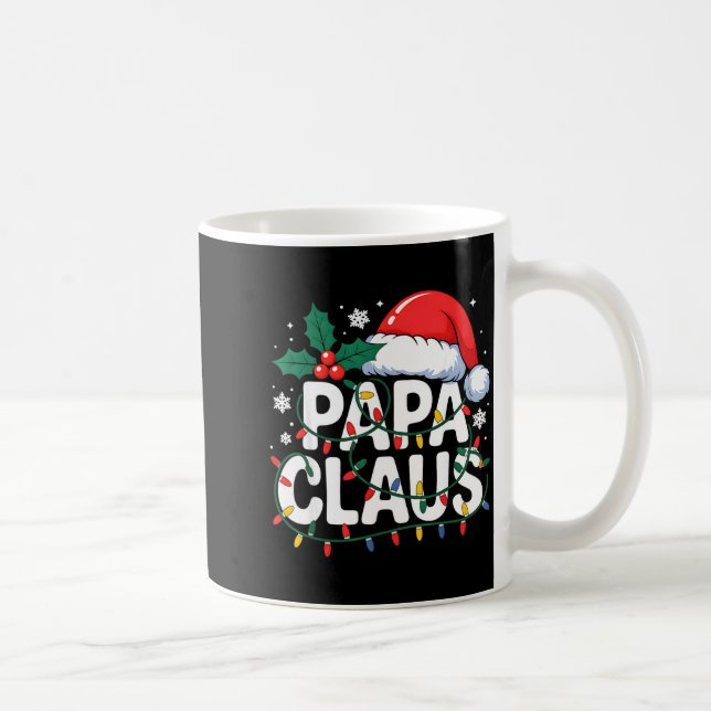 Caneca De Café Papa Claus Christmas Lights Santa Family Matching  (Direita)