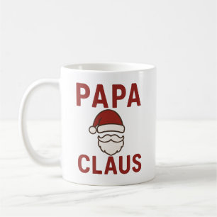 Caneca De Café Papá Claus - Design de Papai noel de Natal Engraça