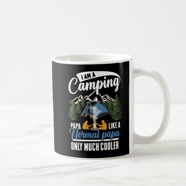 Caneca De Café Papá de Camping Moderno (Direita)