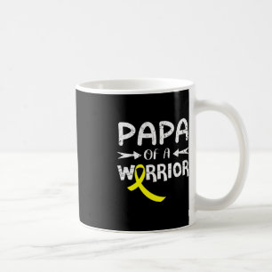 Caneca De Café Papá De Um Guerreiro Contra O Cancer Da Infância P