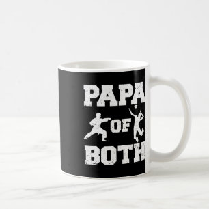 Caneca De Café Papá De Volleyll Engraçado E Karate Papa