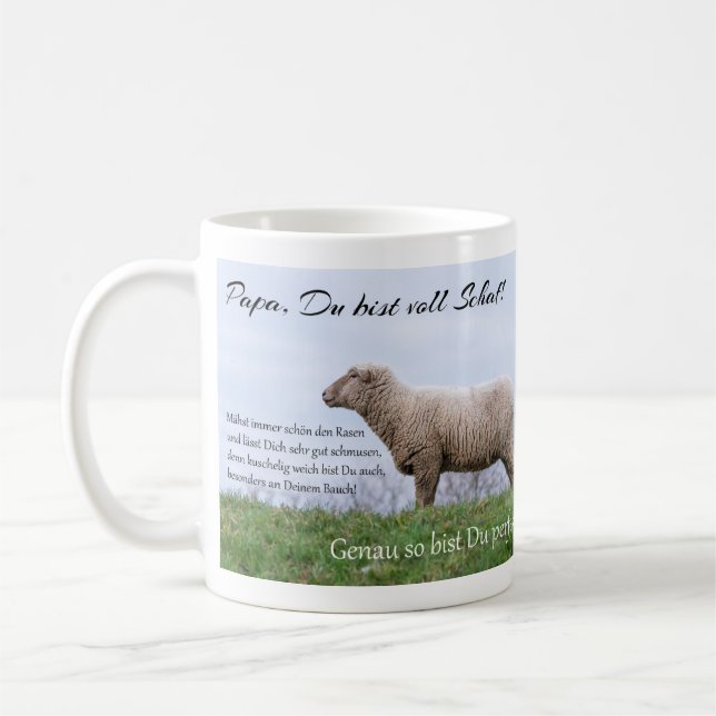 Caneca De Café Papá, Du morde o Voll Schaf! (Esquerda)