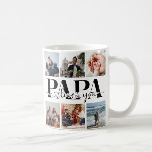 Caneca De Café Papa I Love You Custom Photo Collage