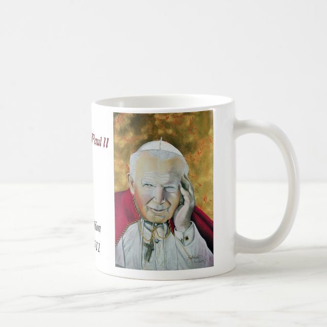 Caneca De Café Papa João Paulo II (Direita)