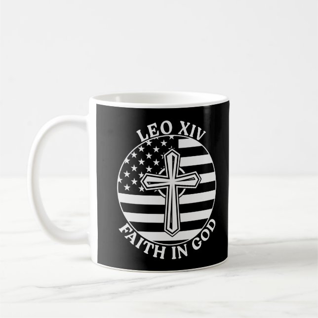 Caneca De Café Papa Leão 16º Leão XIV (Esquerda)