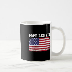 Caneca De Café Papa Leo Xiv 14 Primeiro Papa Americano Flag Vin