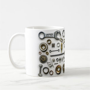 Caneca De Café Papa Mecânico 3D