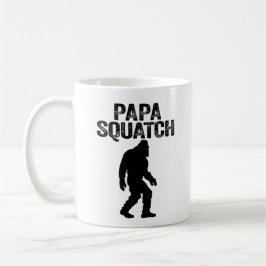 Caneca De Café Papa Squatch Engraçado Pé Grande - Presente Dia de