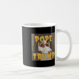 Caneca De Café Papa Trump Engraçado Trump Vaticano Cristão Retro